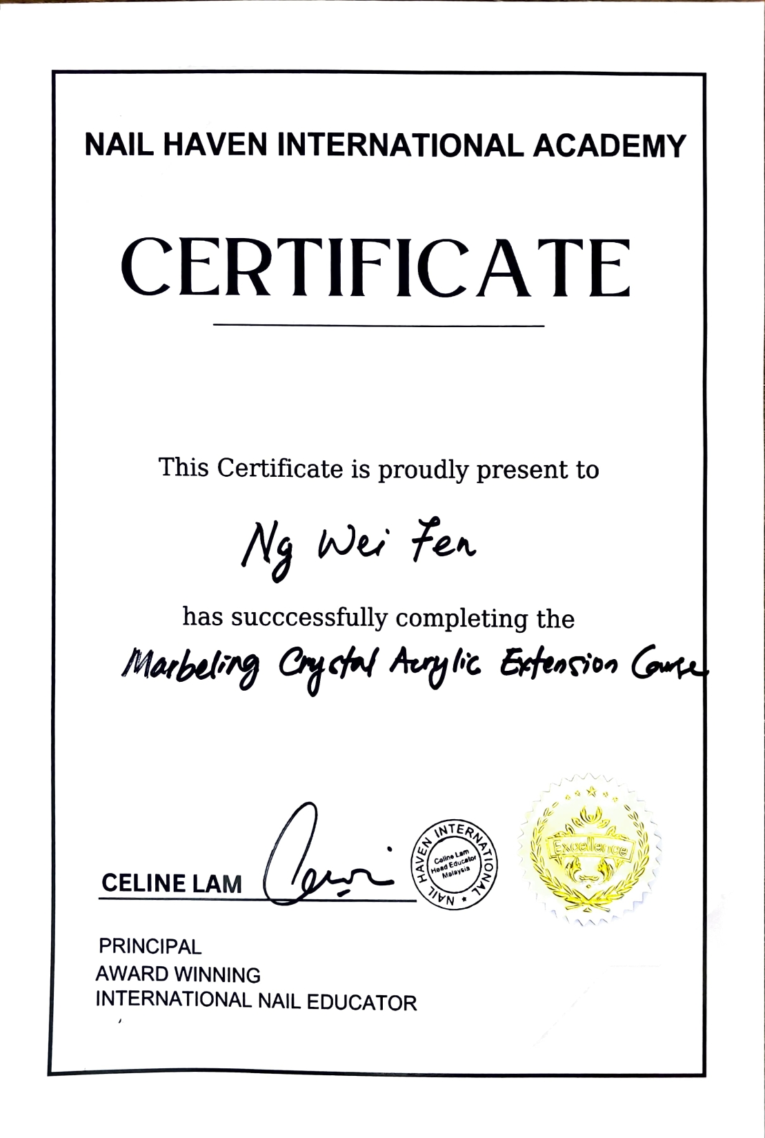 Certificate image 2